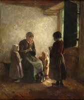 KS 157
<br/>
De open deur
<br/>
<em>Neuhuys, Albert (1844-1914)</em>